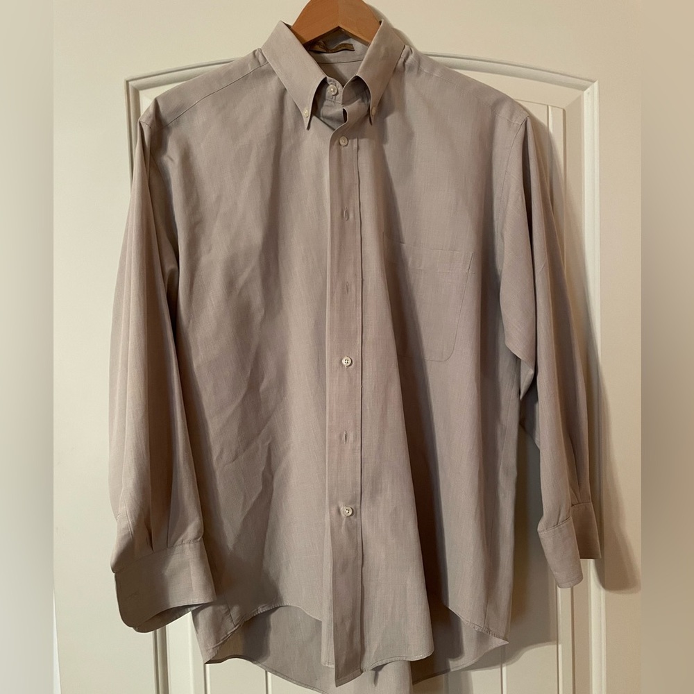 Cellini tan dress shirt, size 15.5 32/33